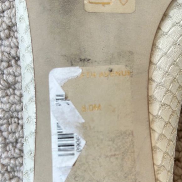 Saks Fifth Avenue White Minimalist Flats - Picture 8 of 8